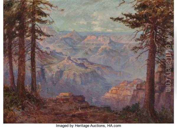 Grand Canyon Of Arizona Oil Painting - John Bond Francisco