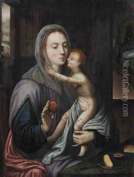 The Madonna and Child Oil Painting - Joos Van Cleve