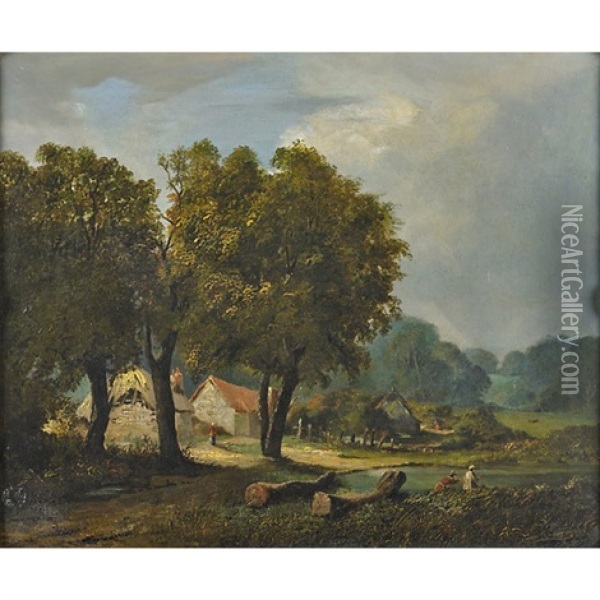 Rural Landscape Oil Painting - John Berney Crome