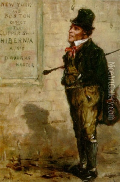 The Irish Immigrant Oil Painting - Erskine Nicol