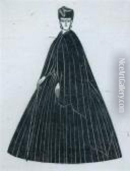 Dress Oil Painting - Eric Gill