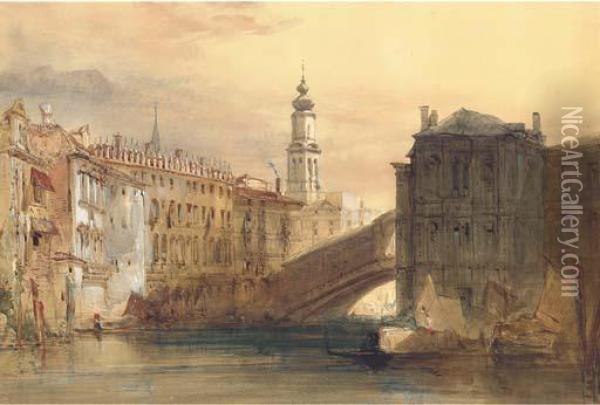 The Palazzo Dei Camerlenghi, Venice Oil Painting - William Callow