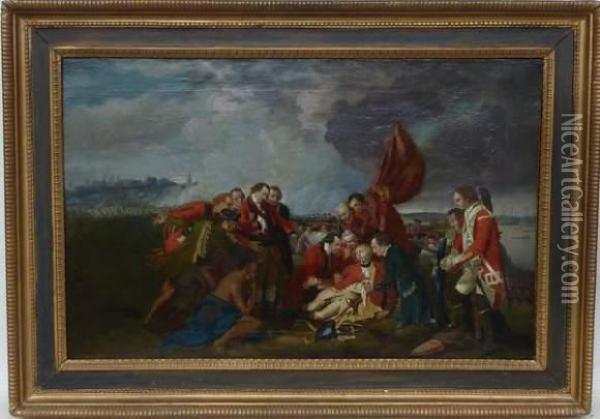 < Scene De Bataille >. Oil Painting - Benjamin West