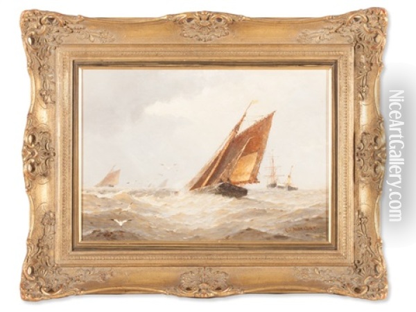 Sailing Regatta Oil Painting - Frederick James Aldridge