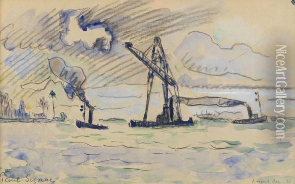 Le Port De Lorient Oil Painting - Paul Signac