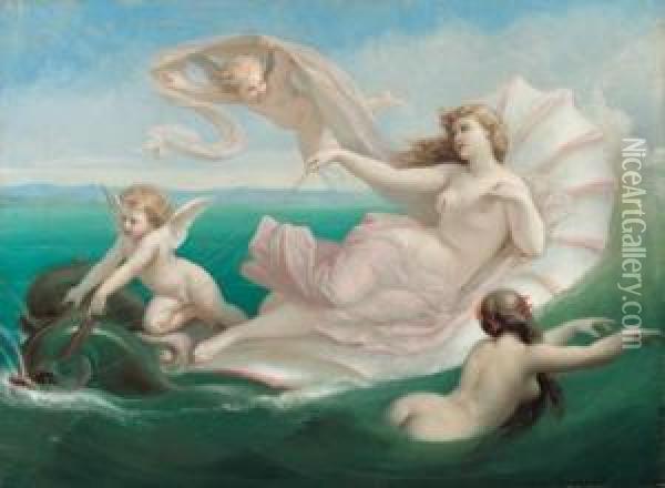 Sea Nymphs Oil Painting - Henri Pierre Picou