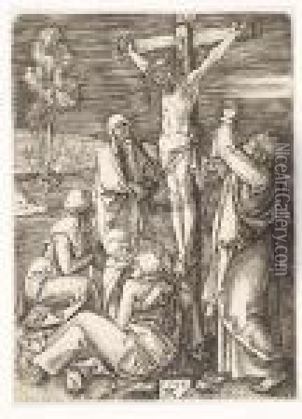 Christ On The Cross<</b> Oil Painting - Albrecht Durer