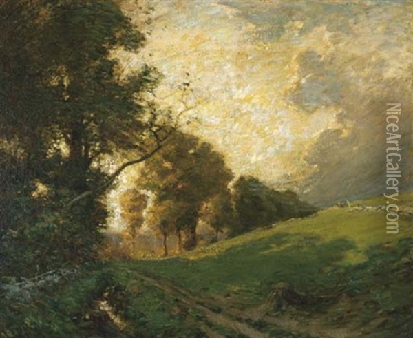 Twilight Oil Painting - Frank Alfred Bicknell