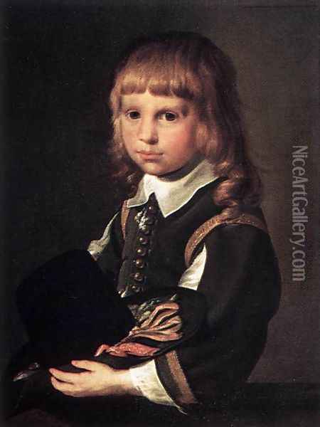 Portrait of a Child Oil Painting - Pieter Codde