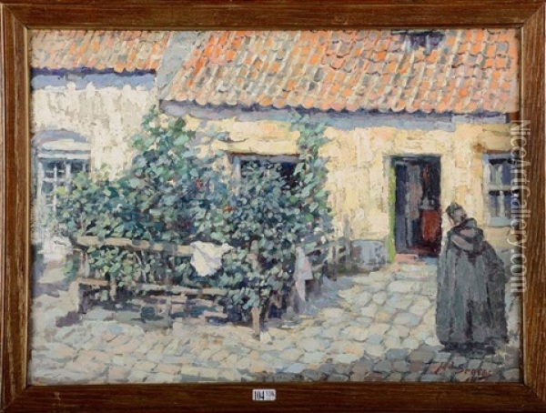 Maison Fleurie En Normandie Oil Painting - Adrien Segers