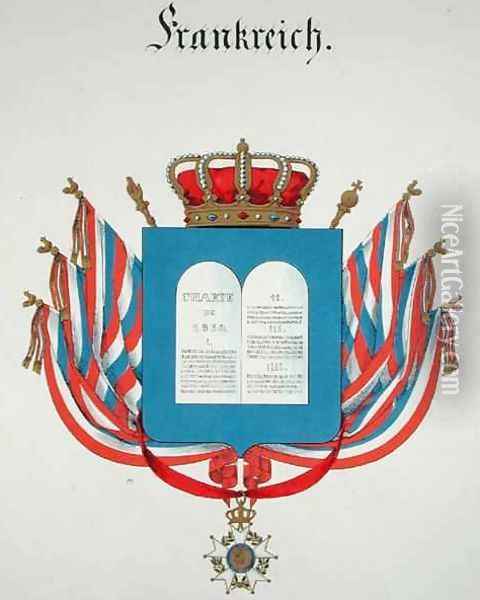 Charter and Pendant of the Order of the French Legion of Honour Oil Painting - C. Hildebrandt