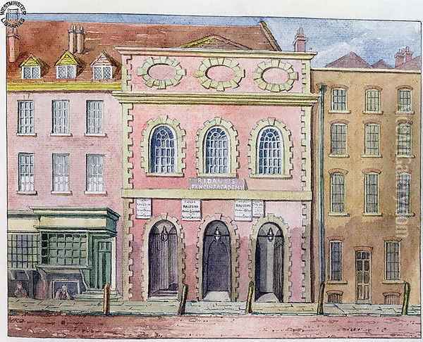 King's Theatre, Haymarket, 1783 Oil Painting - William Capon