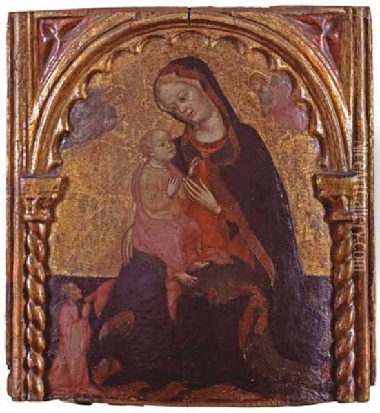 Madonna And Child Oil Painting - Zanino di Pietro