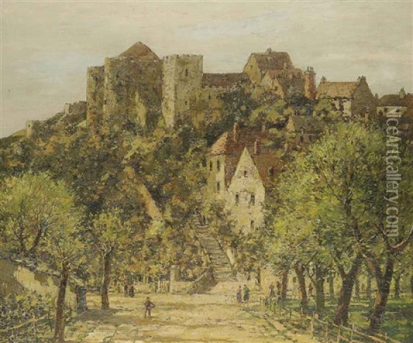Rye Castle Oil Painting - George Graham
