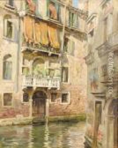 A Venetian Gateway Oil Painting - Stanhope Alexander Forbes