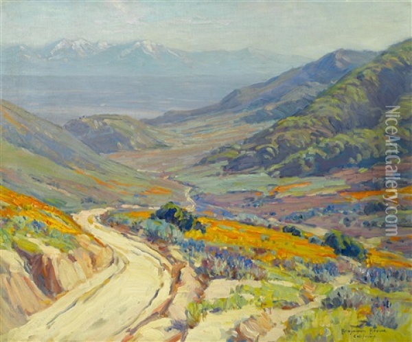 Poppies, Antelope Valley Oil Painting - Benjamin Chambers Brown