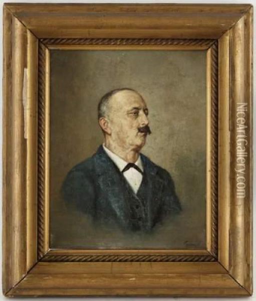 Portrait D'homme Oil Painting - Francois Adolphe Grison