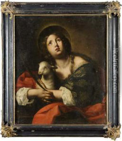 Sant'agnese Oil Painting - Giuseppe Rondelli