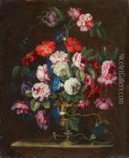 Blumensstillleben Oil Painting - Abraham Brueghel