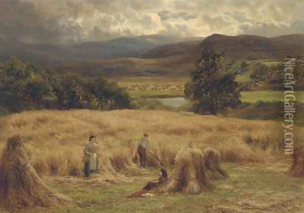 Harvest time Oil Painting - Charles Edward Johnson