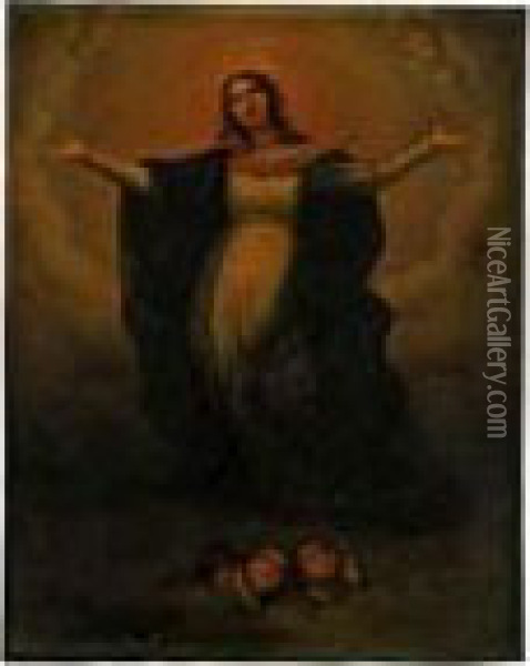 The Virgin In Glory Oil Painting - Bartolome Esteban Murillo