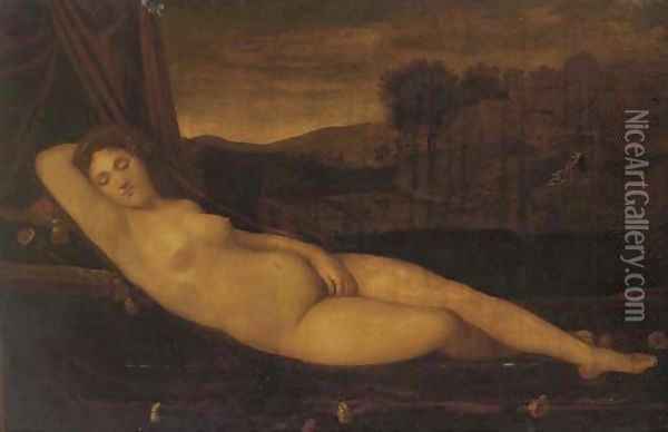 The Sleeping Venus Oil Painting - Giorgione