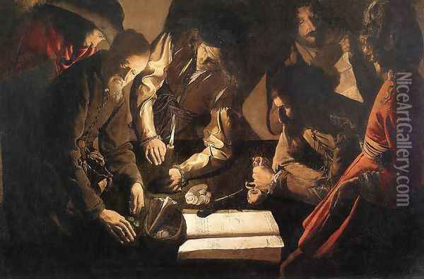 The Payment of Dues 1630-35 Oil Painting - Georges de La Tour