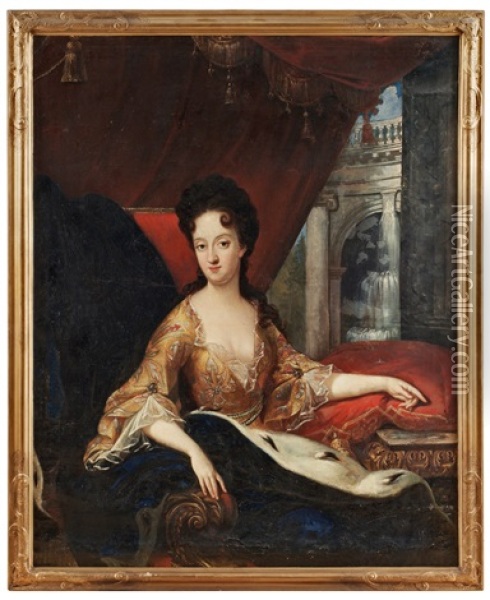 Drottning Ulrika Eleonora Dy Oil Painting - David von Krafft