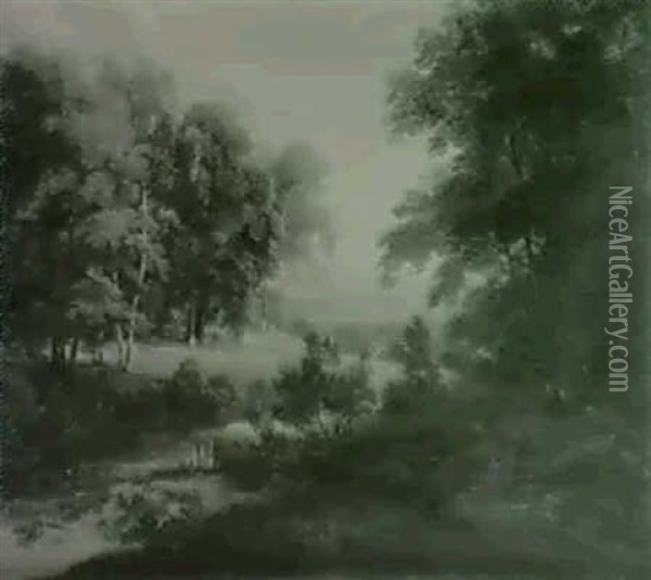 Paysage De Riviere Dans La Campagne Flamande Oil Painting - Jacques d' Arthois