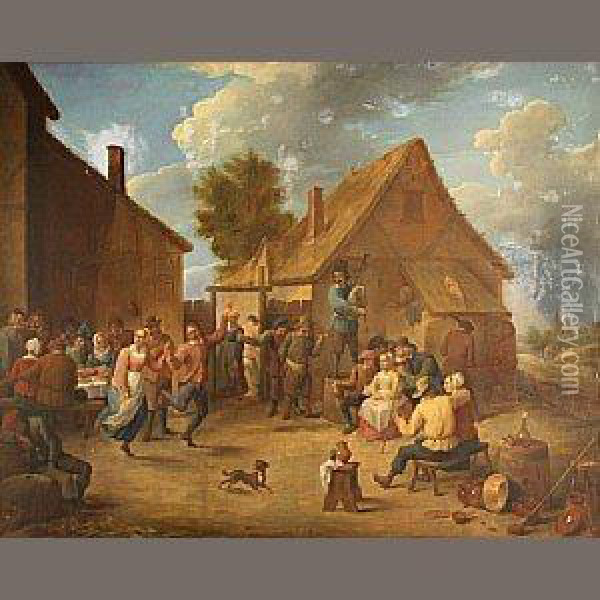 The Village Feast Oil Painting - David The Younger Teniers