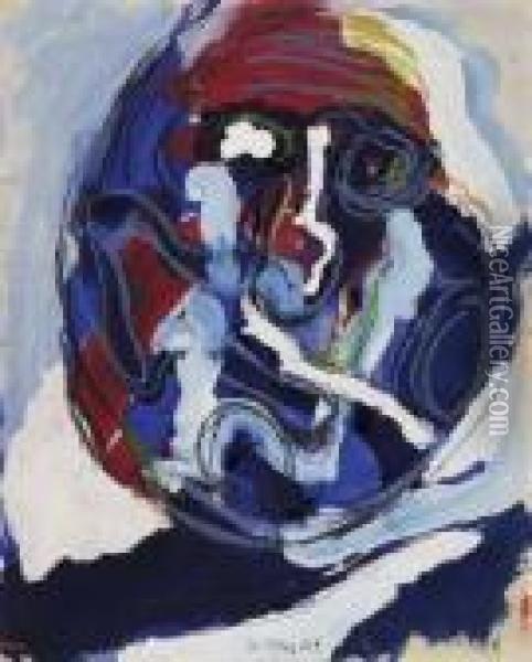 Ohne Titel (personnage) Oil Painting - Karl Appel