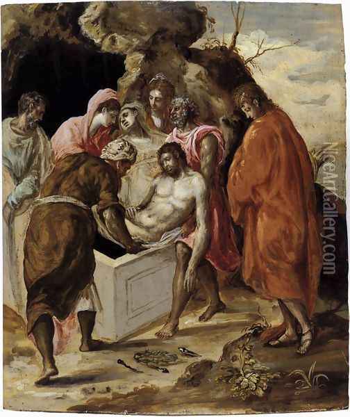 The Entombment of Christ late 1560s Oil Painting - El Greco (Domenikos Theotokopoulos)