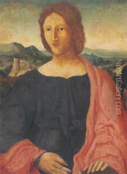 Portrait Of A Woman As Saint Catherine Of Alexandria Oil Painting - Bernardino Luini