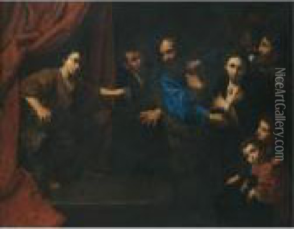 The Judgement Of Daniel Oil Painting - Valentin De Boulogne