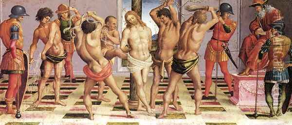 The Flagellation 2 Oil Painting - Luca Signorelli
