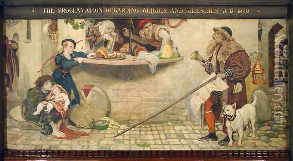 The Proclamation regarding Weights and Measures Oil Painting - Ford Madox Brown