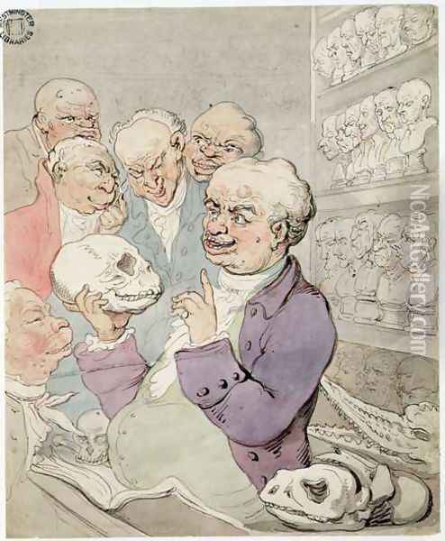A Piccadilly Lecture in 1803 Oil Painting - Thomas Rowlandson