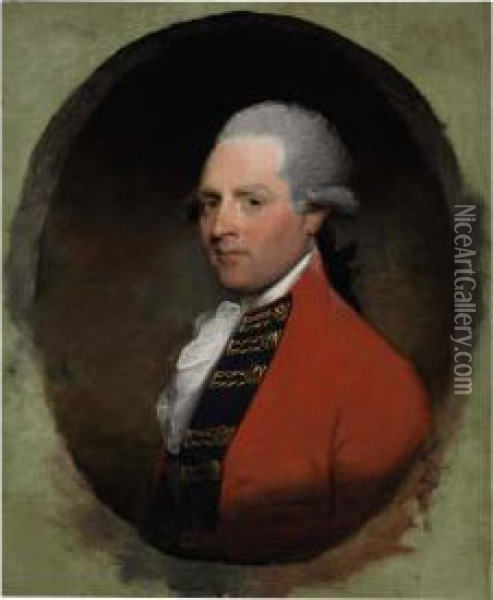 Portrait Of General Richard Grenville Oil Painting - Gilbert Stuart