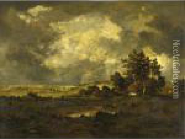 Environs De Fontainebleau Oil Painting - Leon Richet