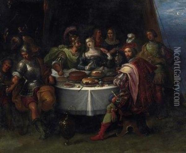 The Banquet Oil Painting - Frans II Francken