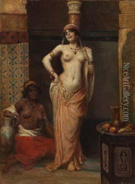 La Regina Dell'harem Oil Painting - Henri Adriene Tanoux