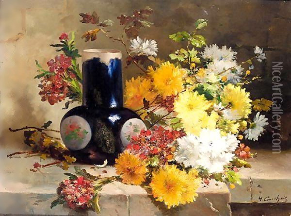 Jete De Fleurs Oil Painting - Eugene Henri Cauchois