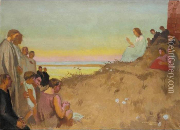 Le Sermon Sur La Montagne Oil Painting - Maurice Denis