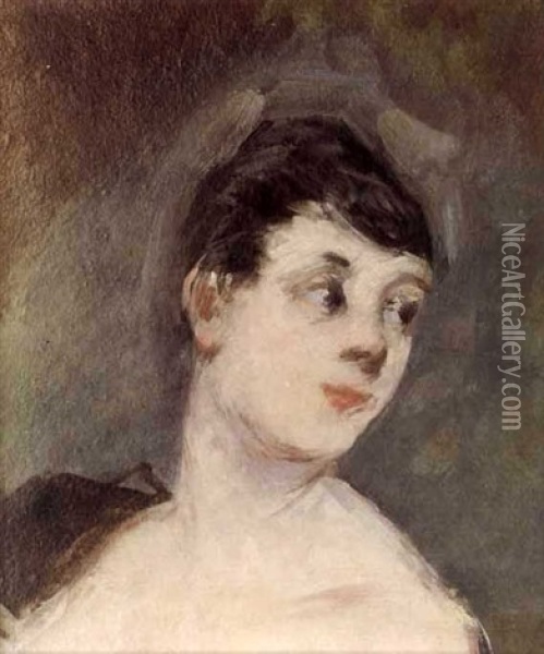 Portrait De Jeune Danseuse Oil Painting - Jean-Louis Forain