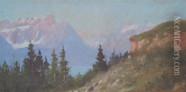 Little Chief Mountain Oil Painting - John Fery
