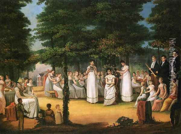 The Crowning of Flora Oil Painting - Jacob Marling