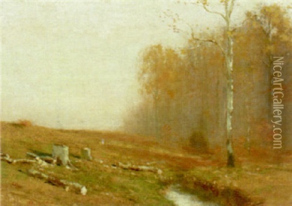 Autumnal Landscape Oil Painting - Bruce Crane