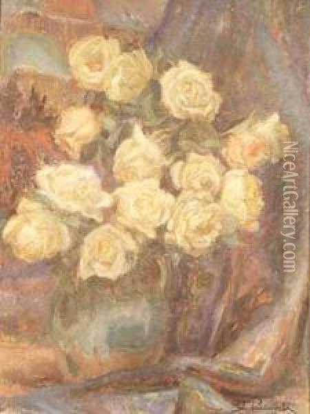 Roze, 1934 Rok Oil Painting - Stanislaw Paciorek