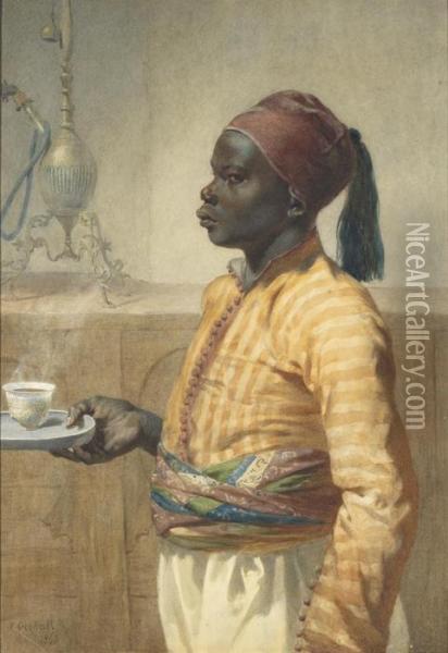 The Nubian Coffee Boy Oil Painting - Frederick Goodall