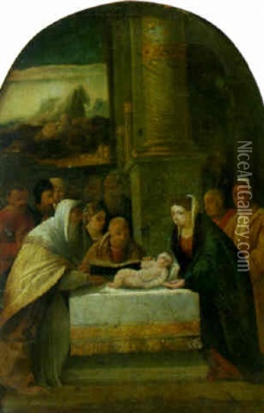 The Circumcision Oil Painting - Benvenuto Tisi da Garofalo